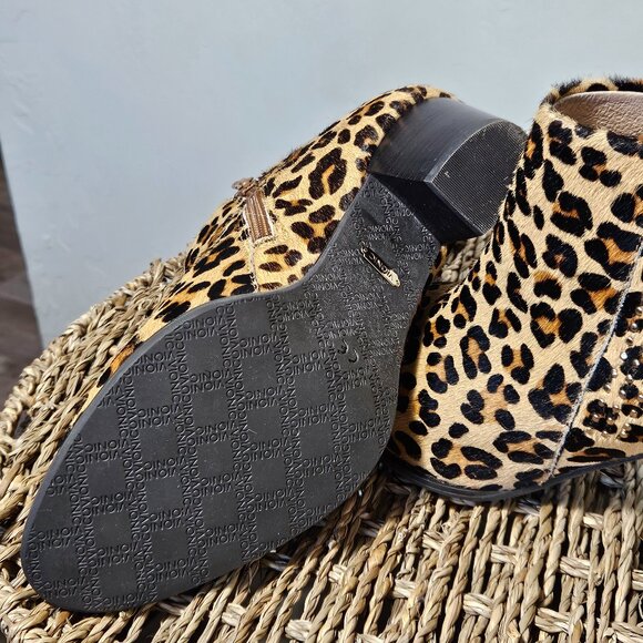 VIONIC Calfskin Leopard Ankle Boot, Women's size 8 - Picture 7 of 8